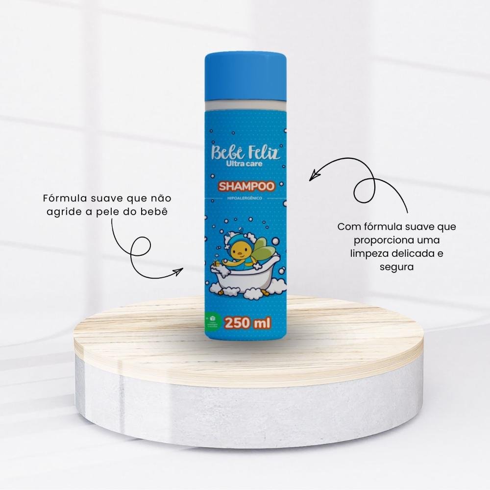 Shampoo Bebê Feliz Limpeza Suave Cabelos Delicados 250 ml 250ml 2