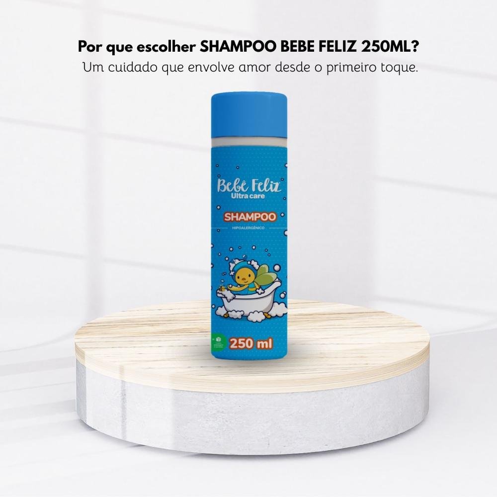 Shampoo Bebê Feliz Limpeza Suave Cabelos Delicados 250 ml 250ml 5
