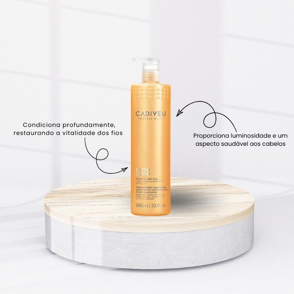 Cadiveu Nutri Glow Nourishing Wax Kit 3 Condicionante 980ml ÚNICO 2