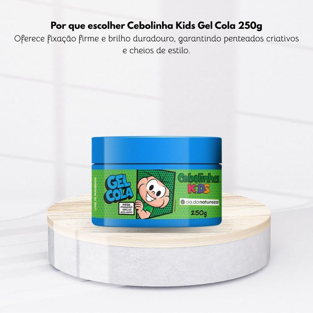 Cia da Natureza Cebolinha Gel Fixador Cola 250 g 250g 5