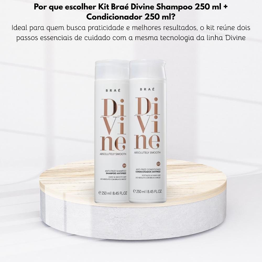 Kit Braé Divine Shampoo 250 ml + Condicionador 250 ml ÚNICO 5