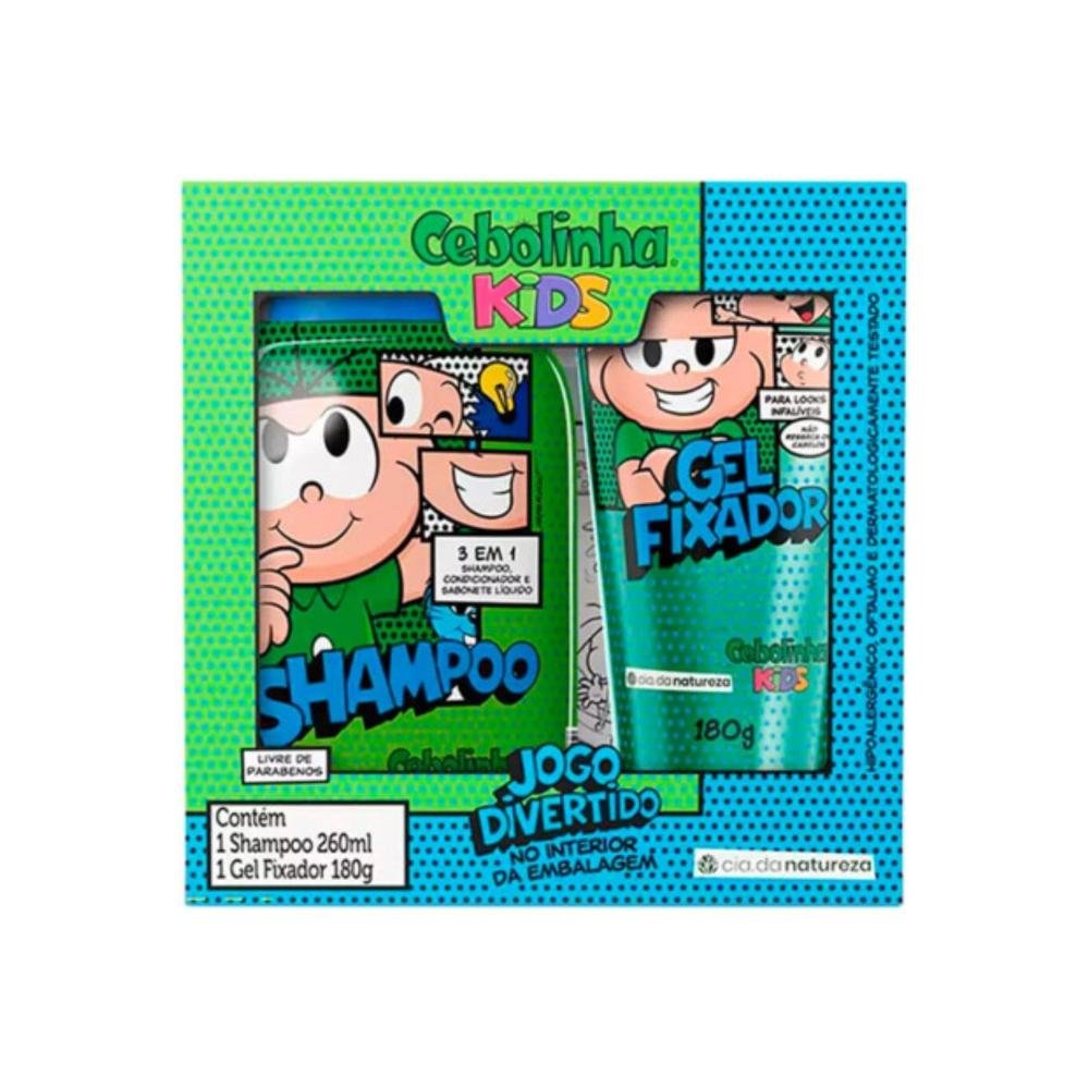 Cia da Natureza Cebolinha Kit Shampoo 3 em 1 Gel 180g