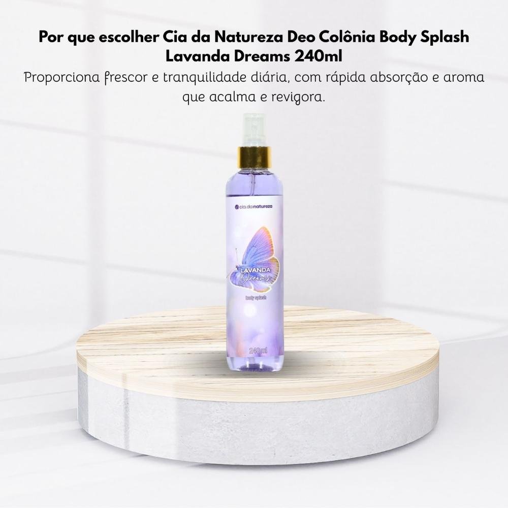 Body Splash Cia da Natureza Deo Colonia Lavanda Dreams 240 ml 240ml 6
