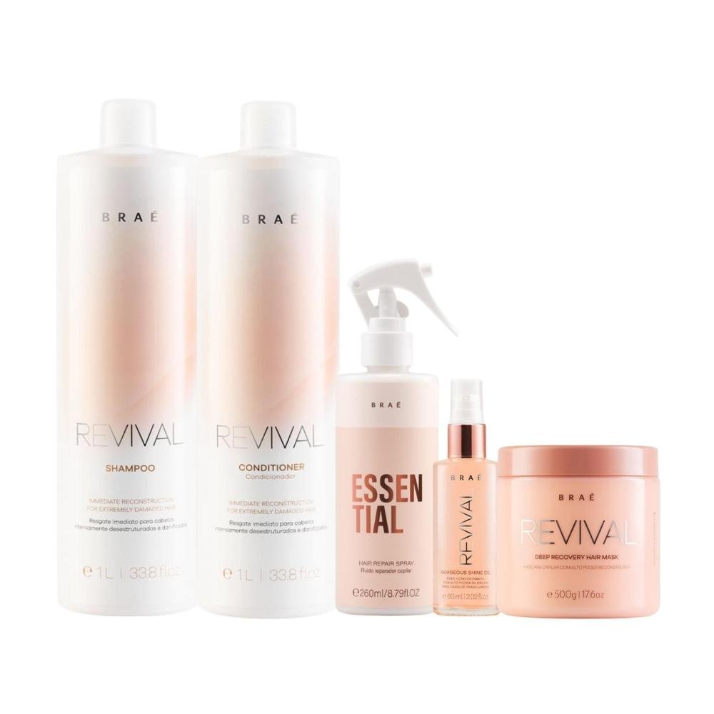 Kit Braé Revival e Essencial Home Care 5 Produtos