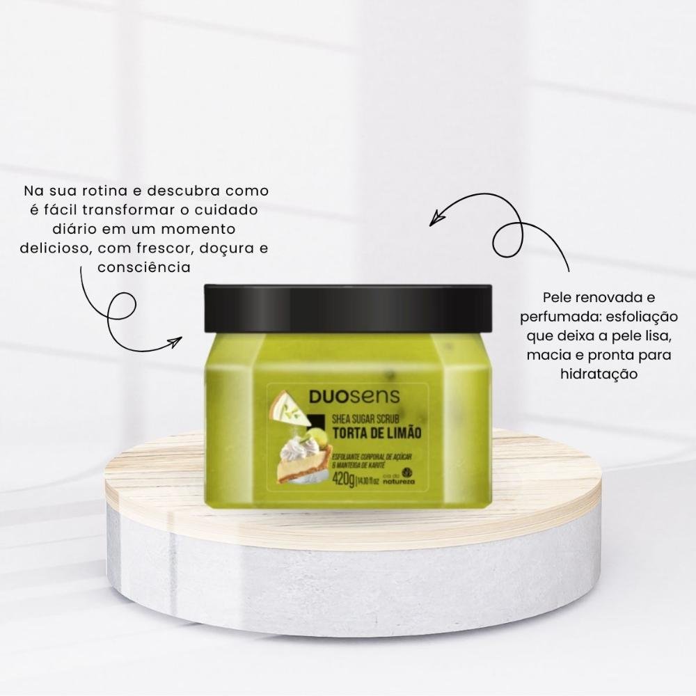 Cia da Natureza Esfoliante Duosens Torta de Limao 420 g 420g 3