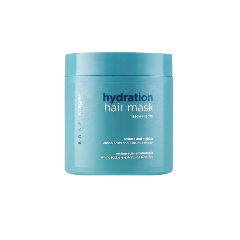Máscara Braé Stages Hydration Máscara de Hidratação Intensiva Cabelos Danificados 500 g