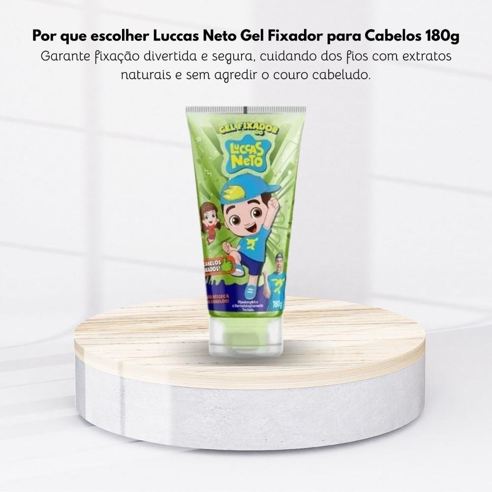 Cia da Natureza Luccas Neto Gel Fixador para Cabelos 180 g 180g 6