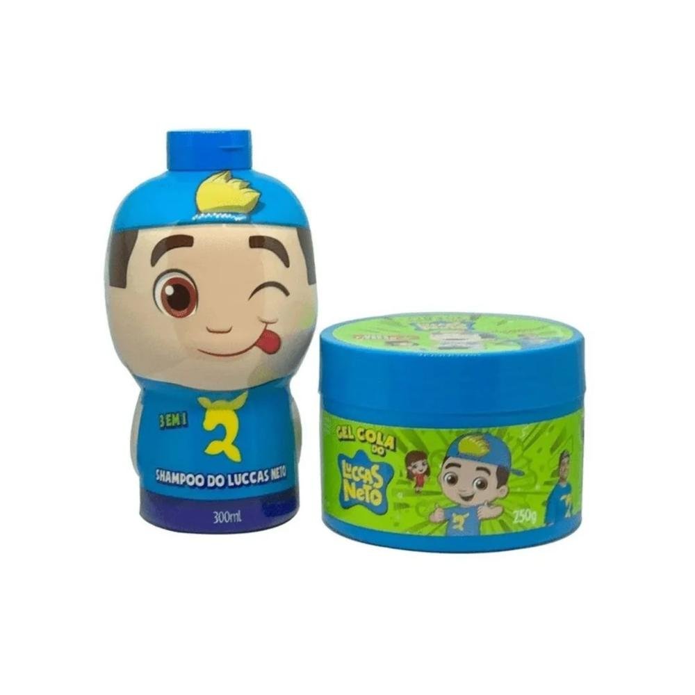 Cia da Natureza Luccas Neto Kit Shampoo 3 em 1  Gel Fixador ÚNICO 2