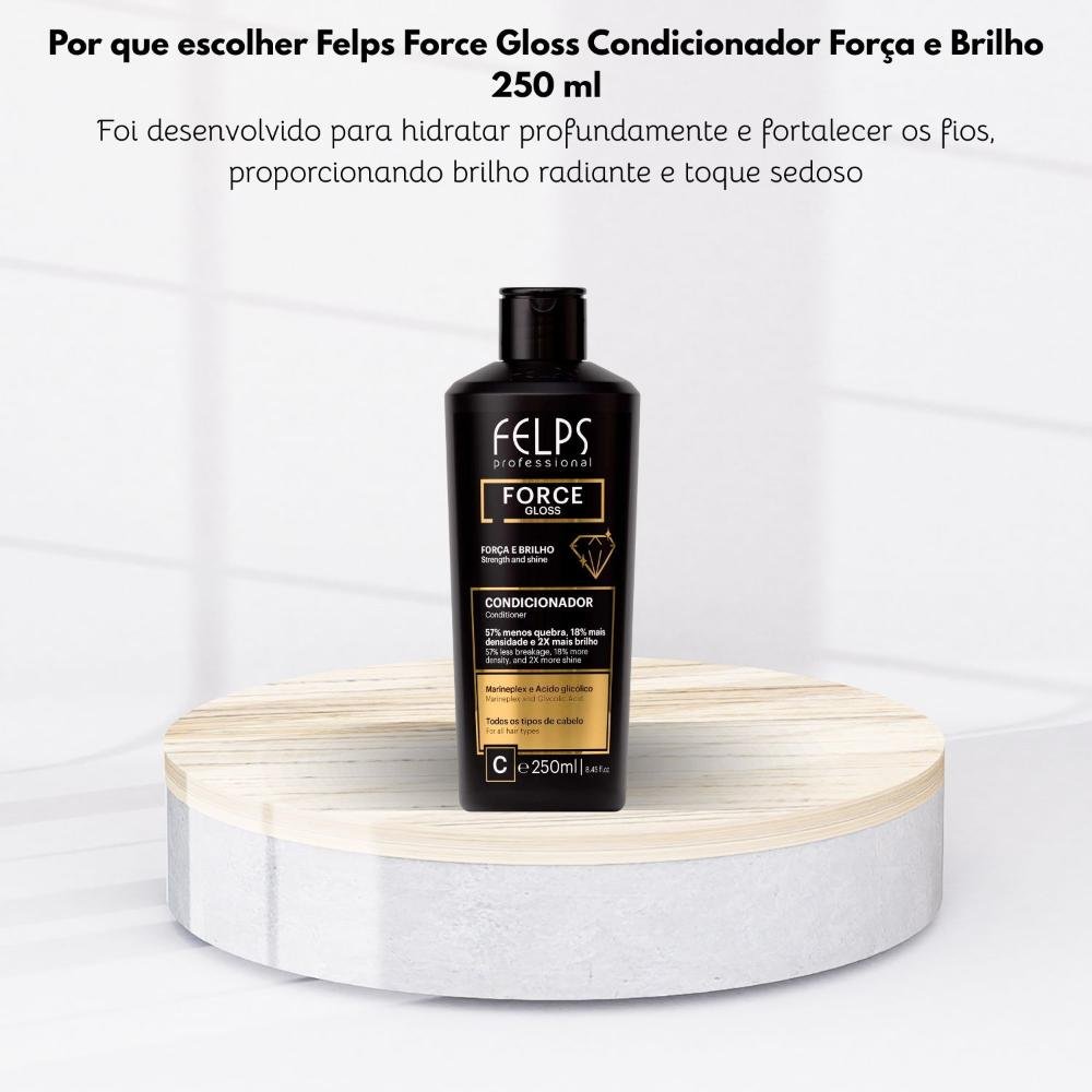 Felps Force Gloss Condicionador Força e Brilho 250 ml 250ml 5