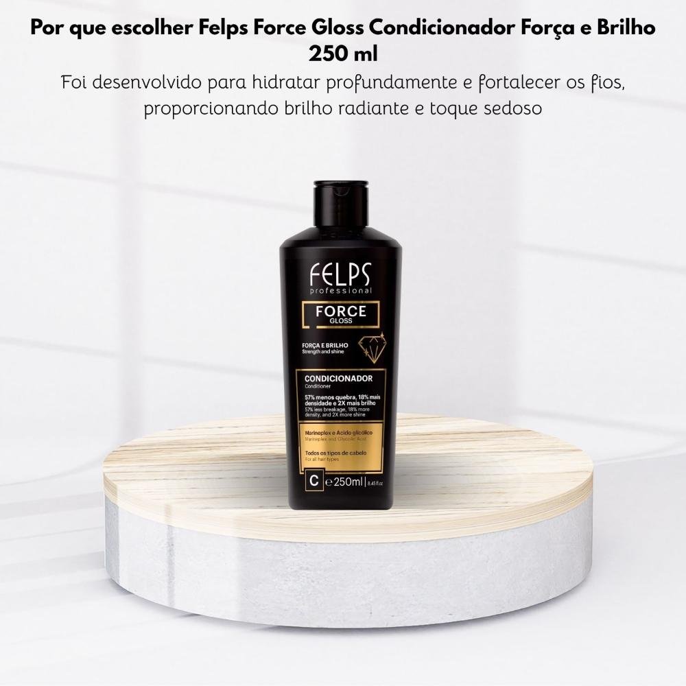 Felps Force Gloss Condicionador Força e Brilho 250 ml 250ml 10