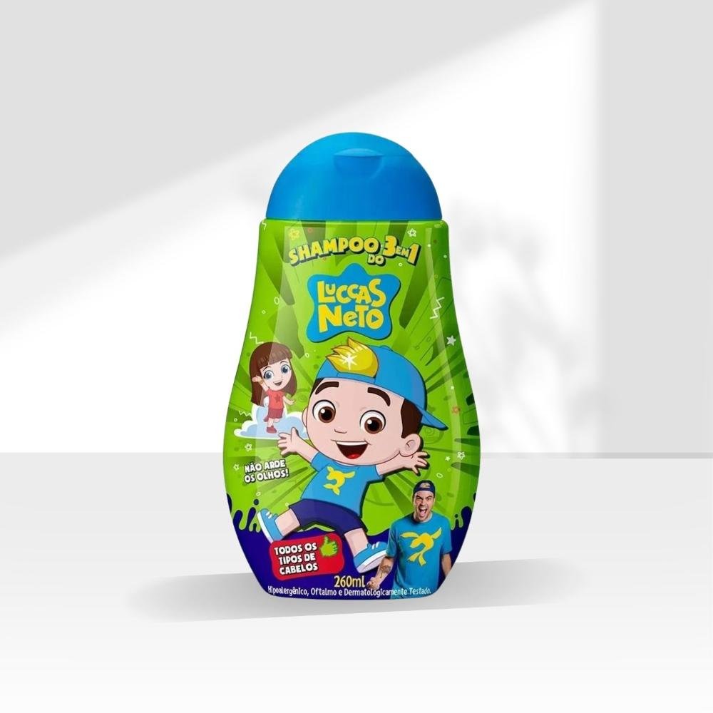 Cia da Natureza Luccas Neto Shampoo 3 em 1 260 ml 260ml 3
