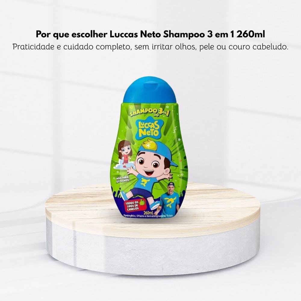 Cia da Natureza Luccas Neto Shampoo 3 em 1 260 ml 260ml 5