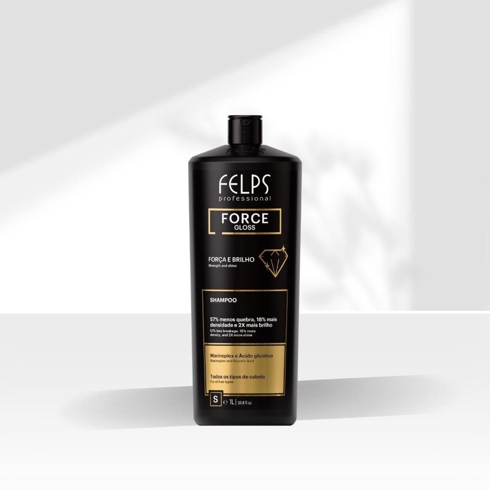 Felps Force Gloss Shampoo Força e Brilho 1L 1L 4