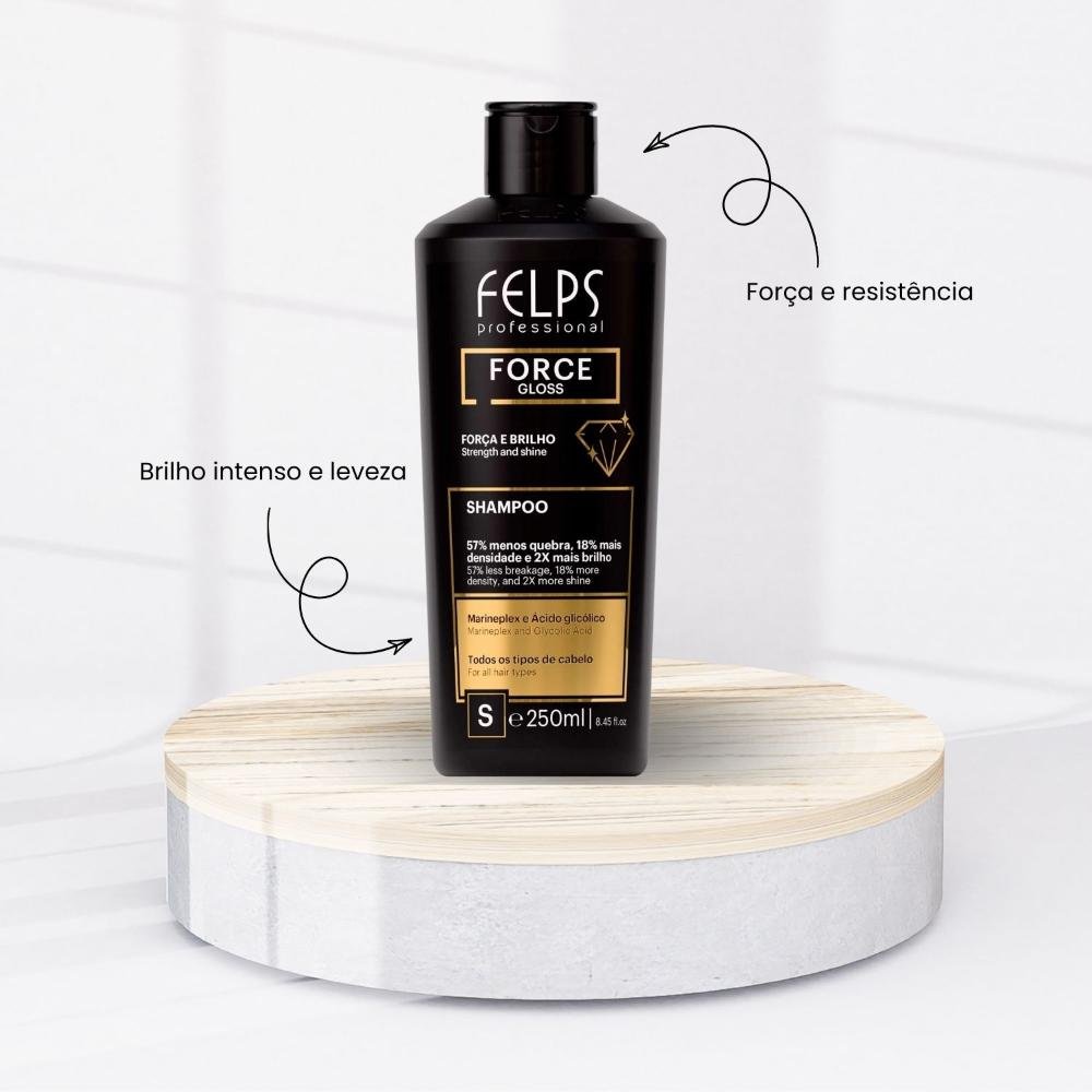 Felps Force Gloss Shampoo Força e Brilho 250 ml 250ml 7