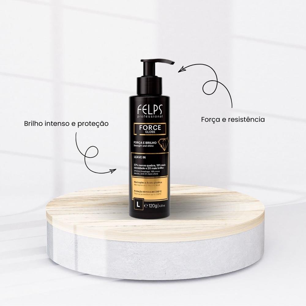 Felps Force Gloss Leave In Força e Brilho 120 g 120g 2