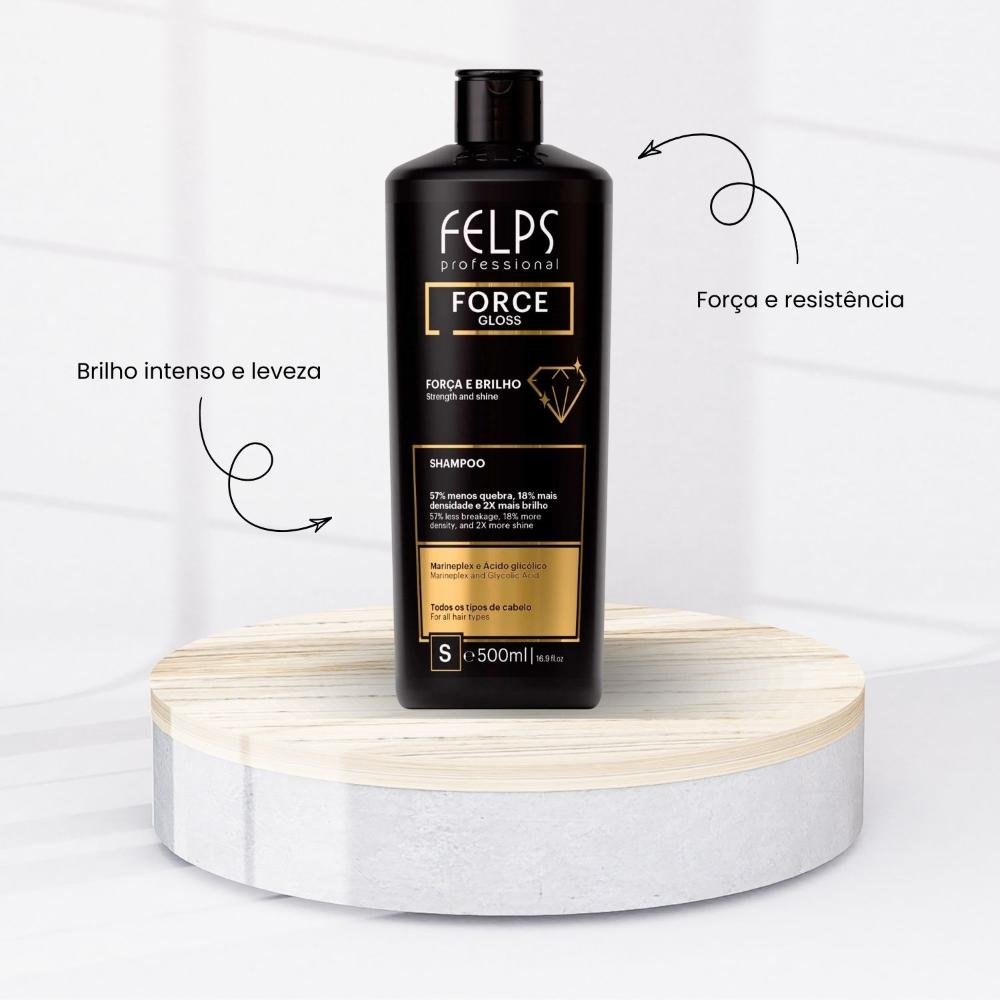 Felps Force Gloss Shampoo Força e Brilho 500 ml 500ml 2