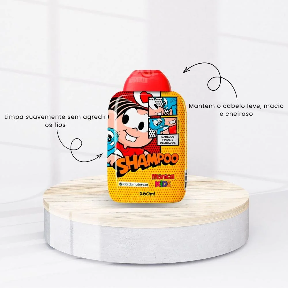 Cia da Natureza Monica Kit Shampoo Condicionador 260 ml ÚNICO 3