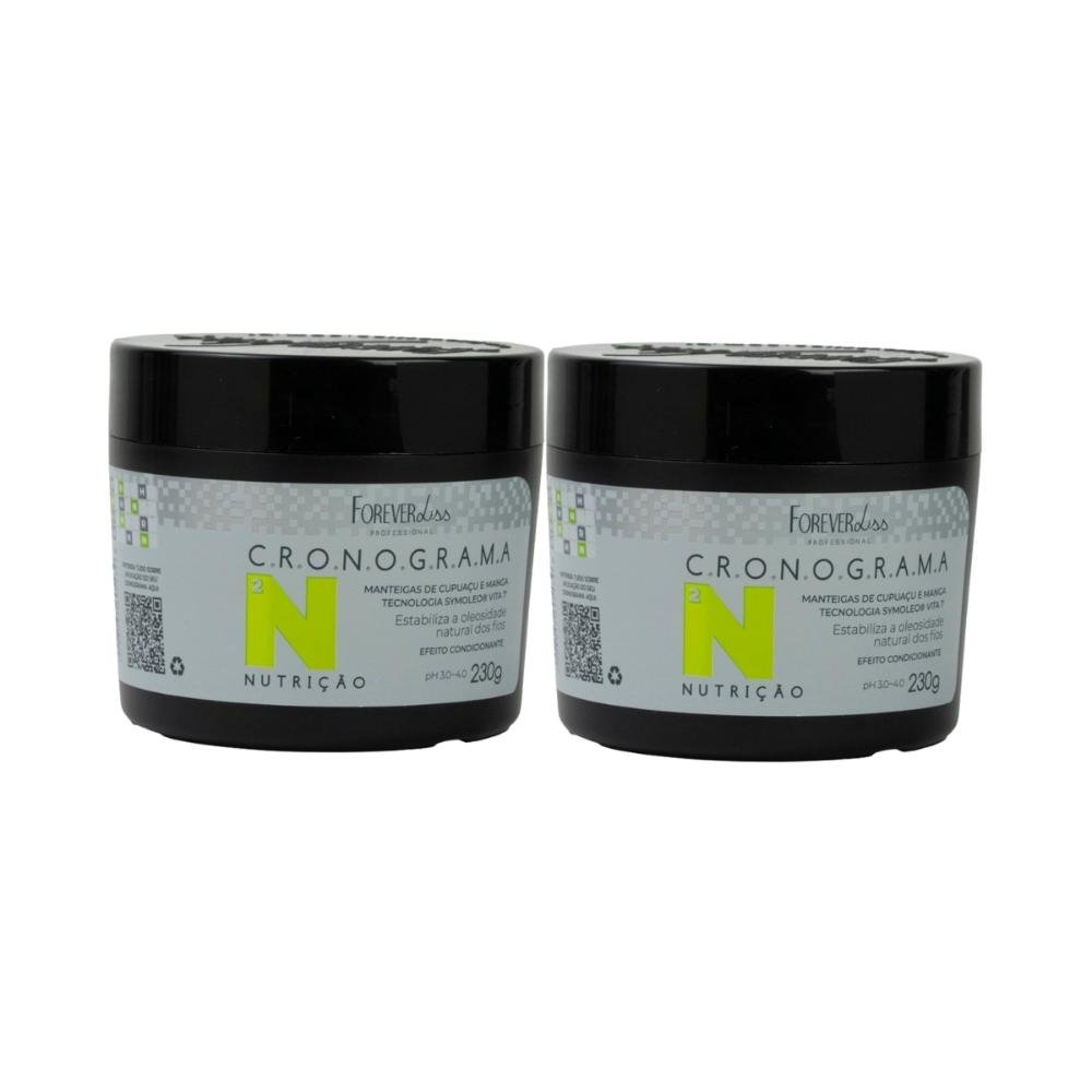Kit Forever Liss Cronograma Nutricao 2 Máscara 230 g