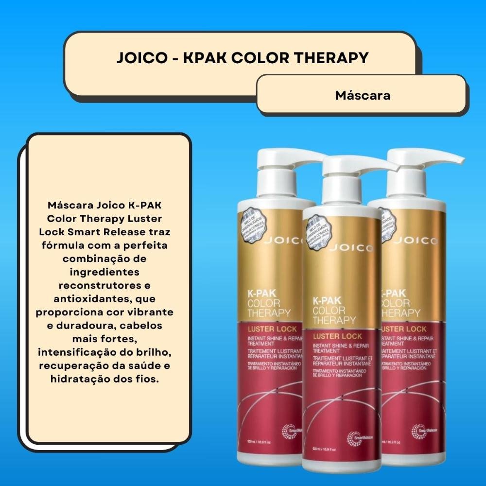Joico K-PAK Color Therapy Luster Lock Kit 3 Máscara 500ml ÚNICO 2