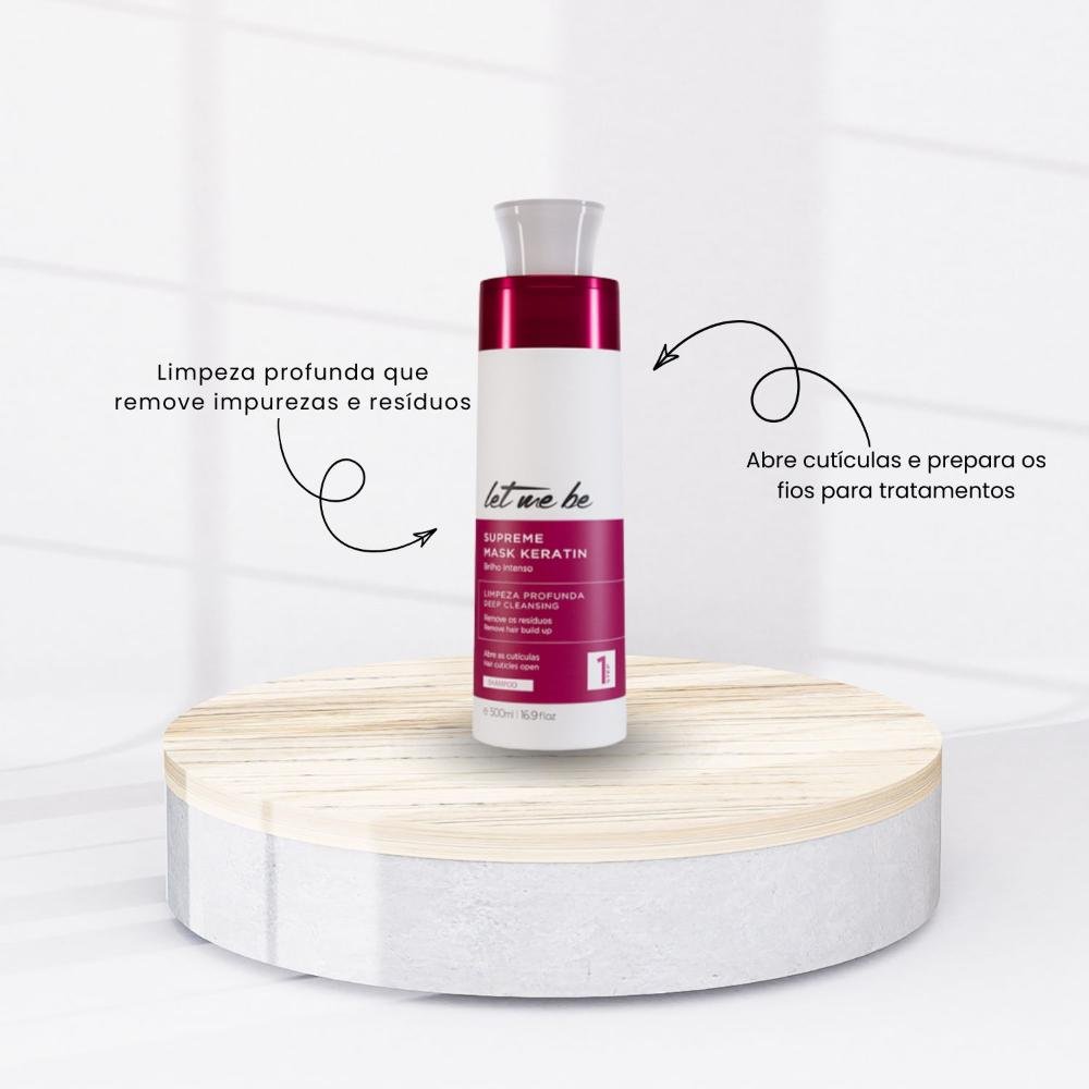 Let Me Be Supreme Mask Keratin Alinhamento Shampoo 500ml 500ml 2