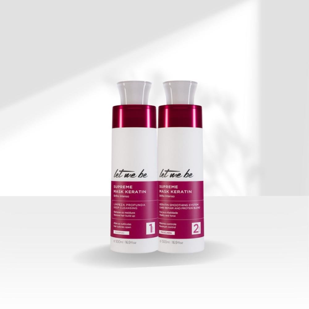 Kit Let Me Be Supreme Mask Keratin Alinhamento capilar 500 ml ÚNICO 4