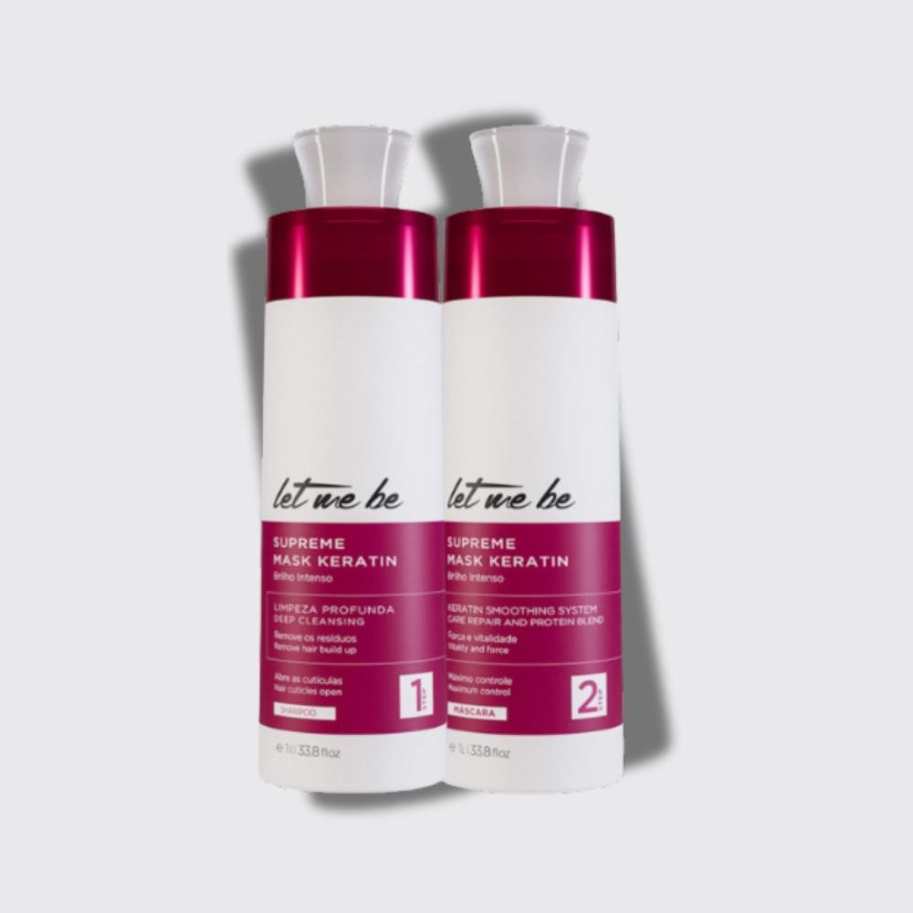 Kit Let Me Be Supreme Mask Keratin Alinhamento Capilar 1 Litro ÚNICO 5