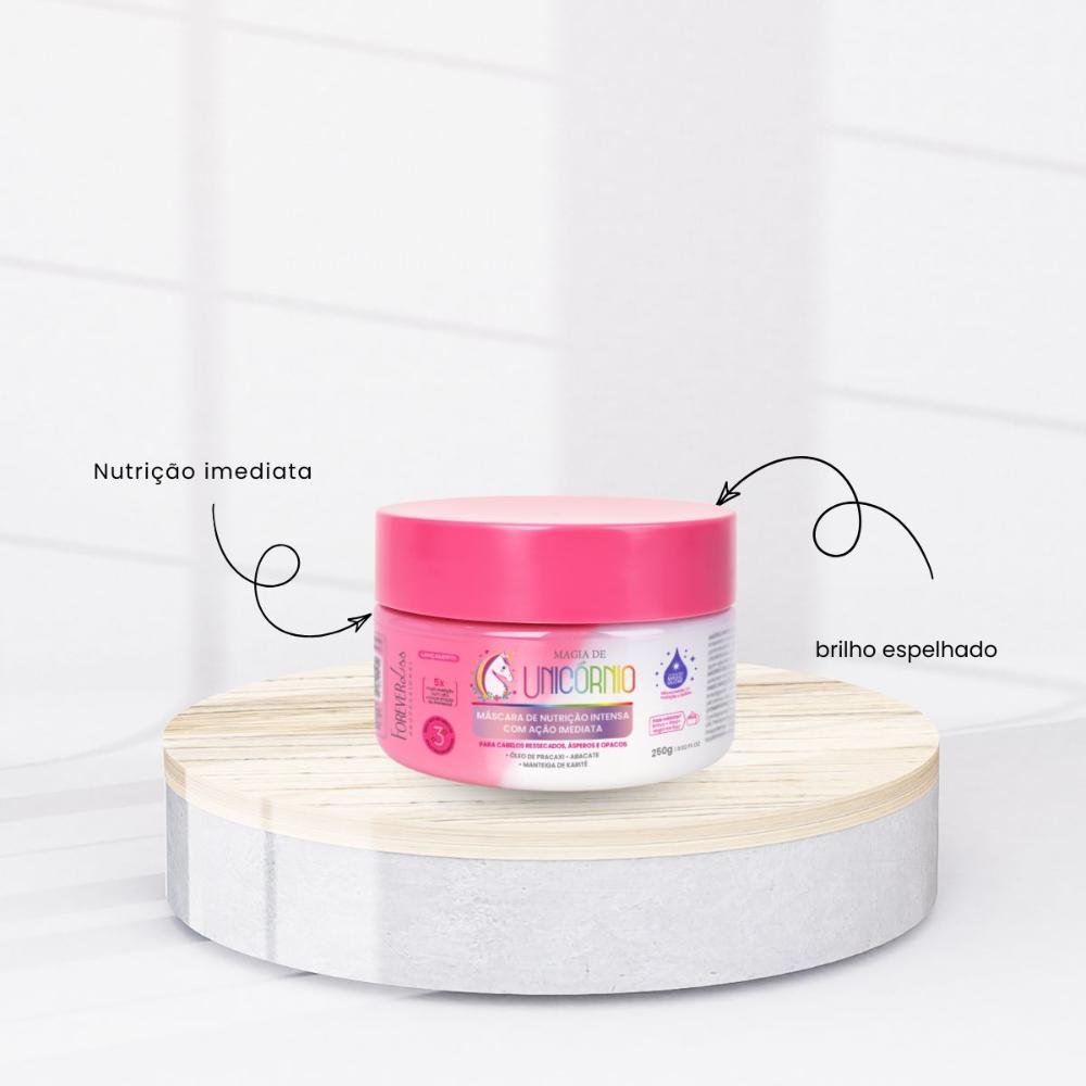 Máscara Forever Liss Magia de Unicórnio Máscara de Nutrição 250 g 250g 2