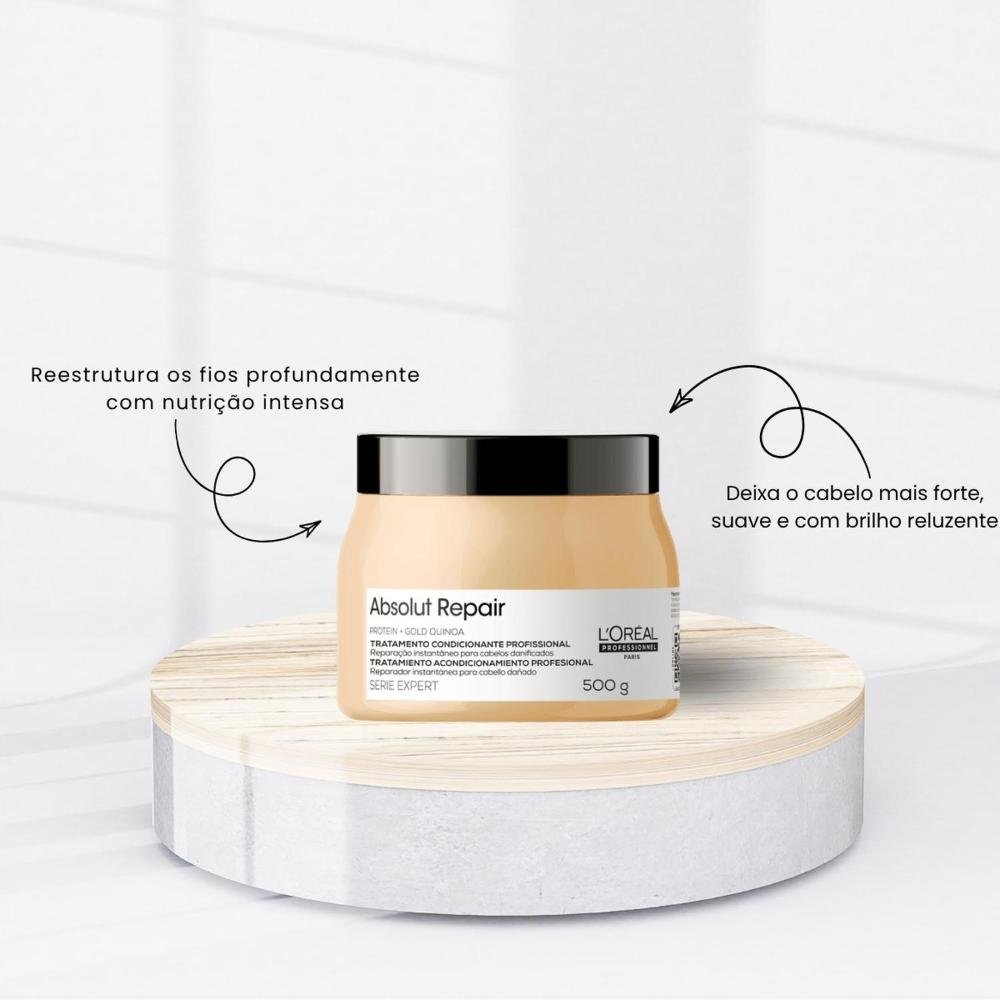 L'Oréal Absolut Repair Gold Kit Shampoo 1,5L e Máscara 500g ÚNICO 3