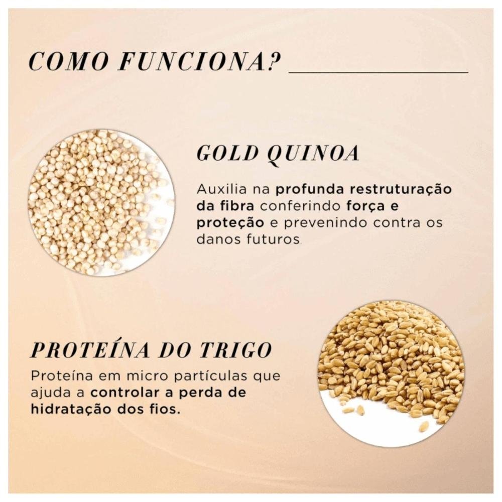 Kit Loreal Absolut Repair Gold Quinoa Shampoo Máscara Oil ÚNICO 6