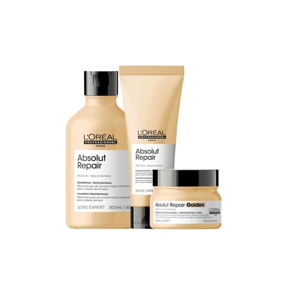 L'Oréal Absolut Repair Gold Quinoa Kit 3 Produtos