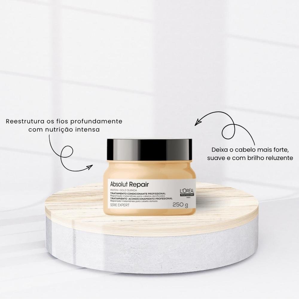L'Oréal Absolut Repair Gold Quinoa Kit 3 Produtos ÚNICO 4