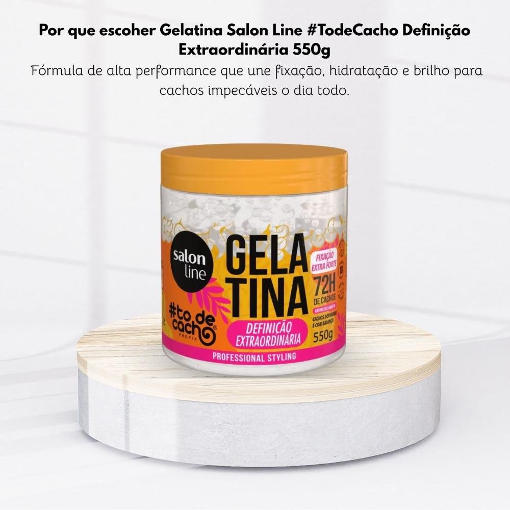 Gelatina Capilar Salon Line #TodeCacho Definição Extraordinária 550 g 550g 5