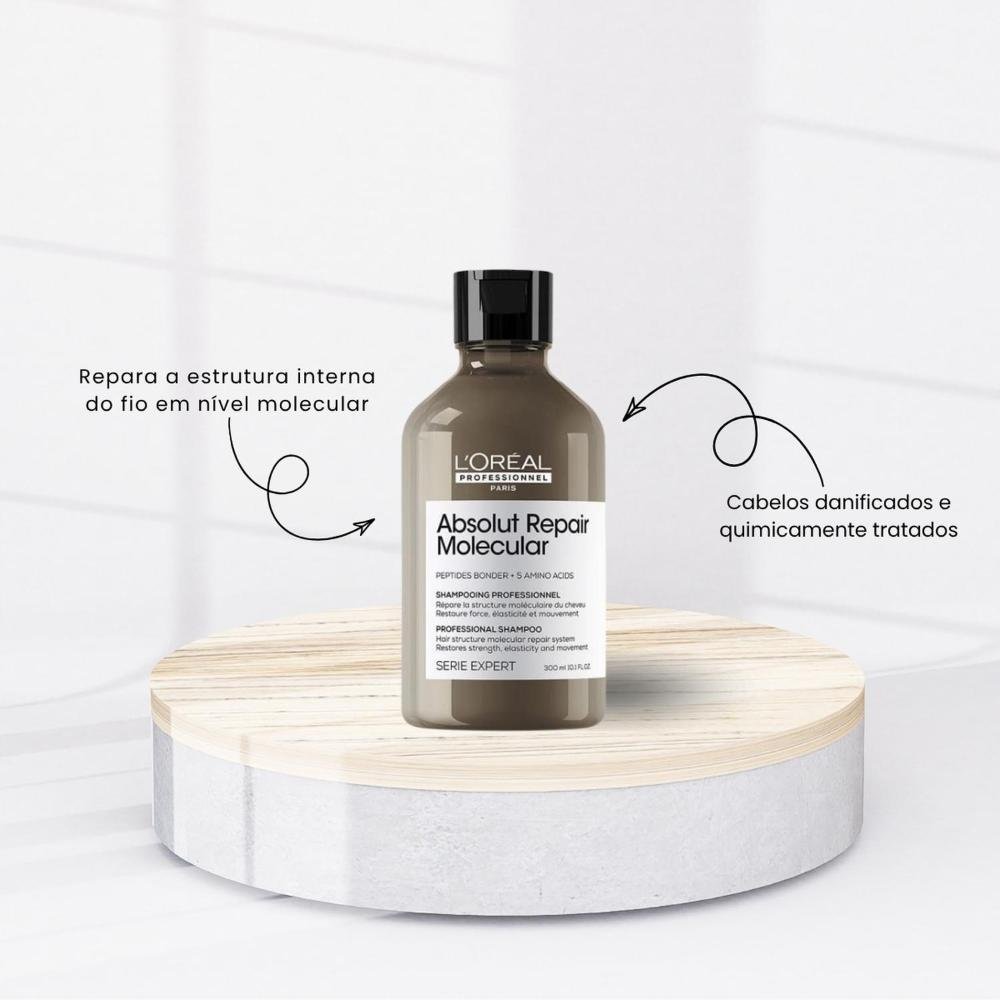 Kit Loreal Absolut Repair Molecular 3 Produtos ÚNICO 2