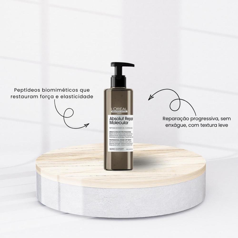 Kit Loreal Absolut Repair Molecular 3 Produtos ÚNICO 3