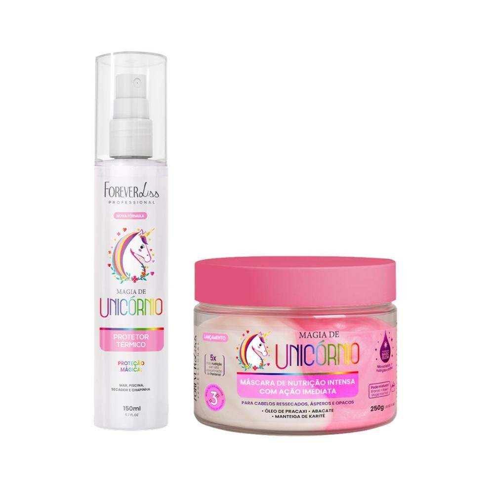 Kit Forever Liss Magia de Unicórnio Protetor 150 g e Máscara 250 g