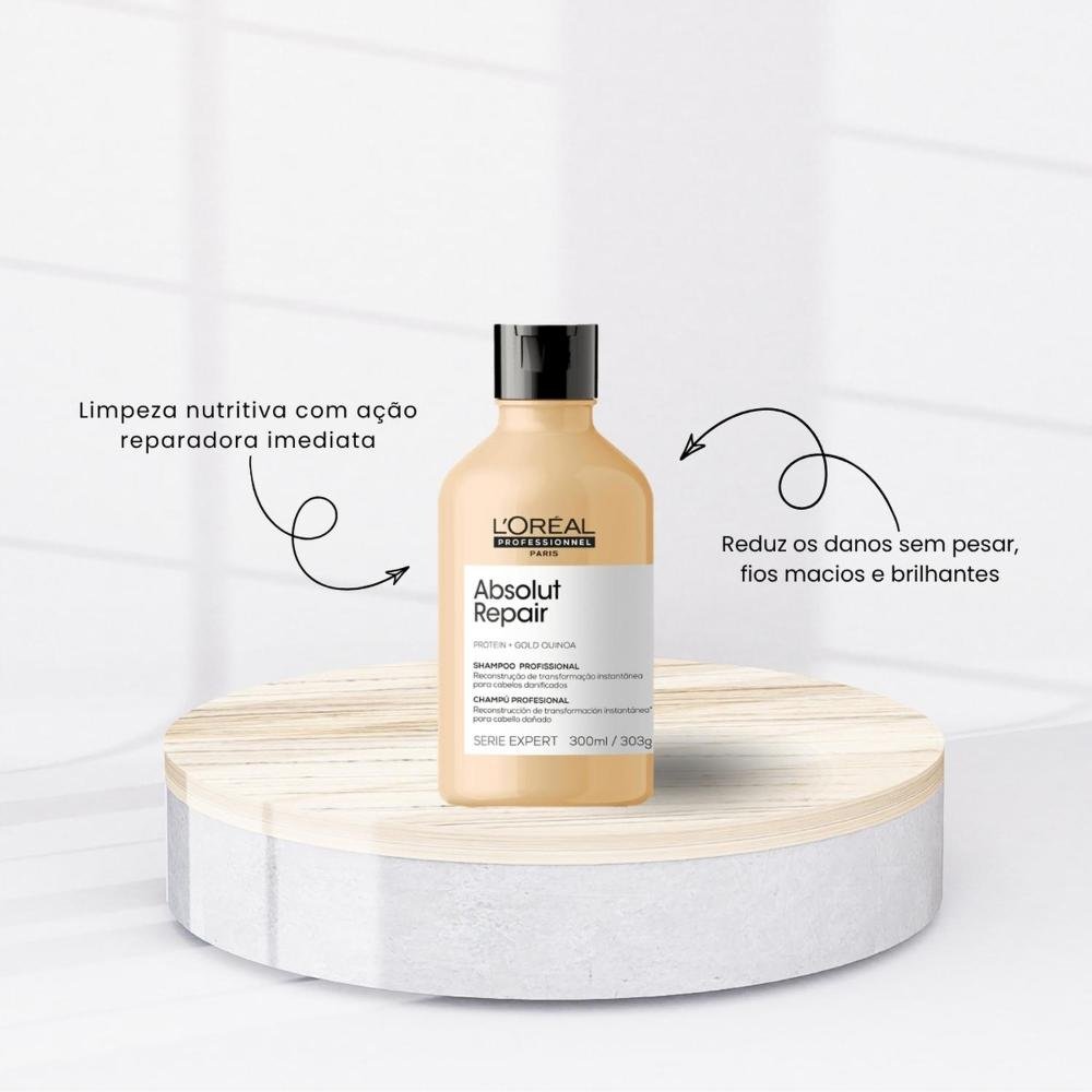L'Oréal Professionnel Absolut Repair Kit Shampoo e Máscara ÚNICO 2