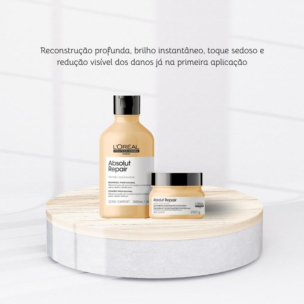 L'Oréal Professionnel Absolut Repair Kit Shampoo e Máscara ÚNICO 4