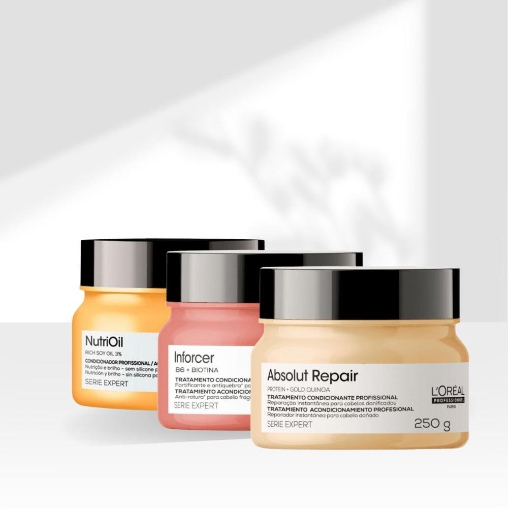 L'Oréal Expert Kit Cronograma Capilar Máscaras 250g ÚNICO 3