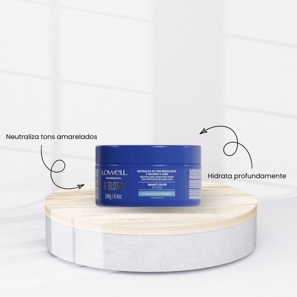 Lowell It Blond Máscara Matizadora Neutraliza Amarelado 240g 240g 2