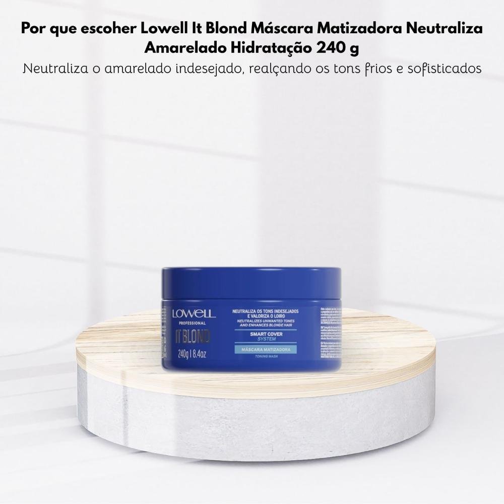 Lowell It Blond Máscara Matizadora Neutraliza Amarelado 240g 240g 5