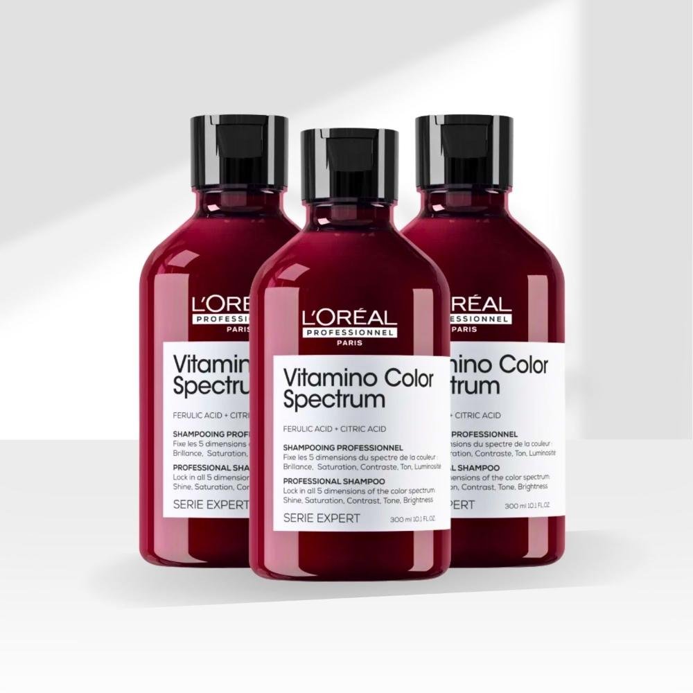 Kit Loreal Vitamino Color Spectrum 3 Shampoo 300 ml ÚNICO 3