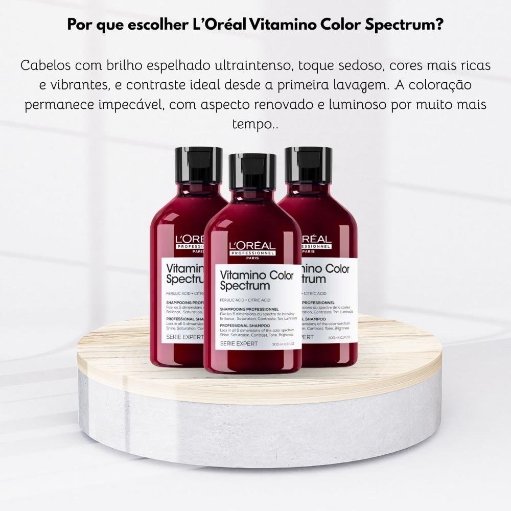 Kit Loreal Vitamino Color Spectrum 3 Shampoo 300 ml ÚNICO 5