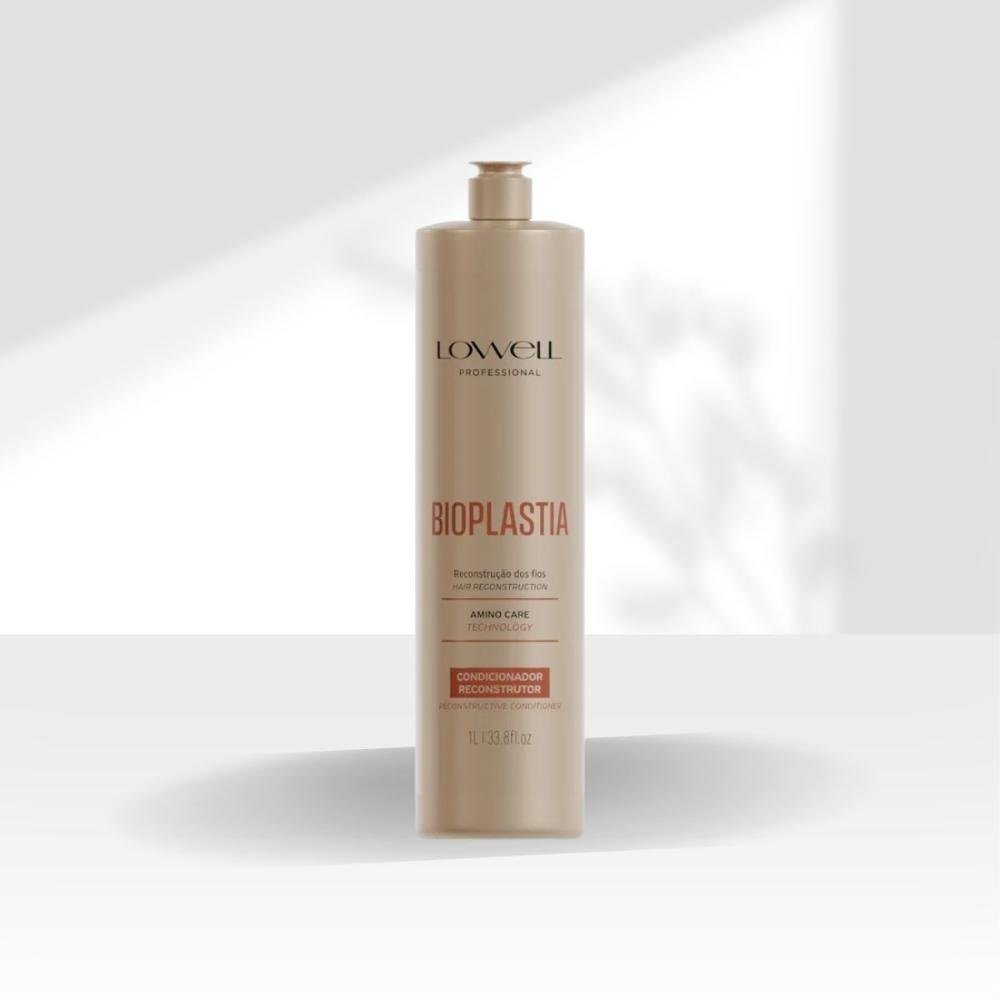 Lowell Bioplastia Condicionador Reconstrutor e Brilho 1 L 1L 3