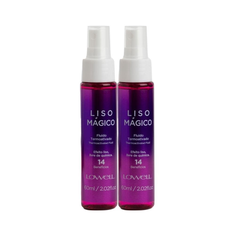 Lowell Liso Magico Kit 2 Efeito Fluido Termoativado 60ml