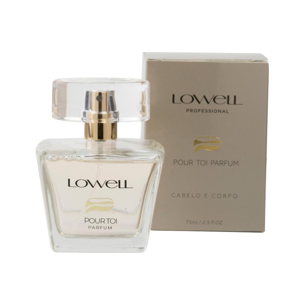 Lowell Pour Toi Kit 2 Parfum Cabelo e Corpo Perfume 75ml ÚNICO 5