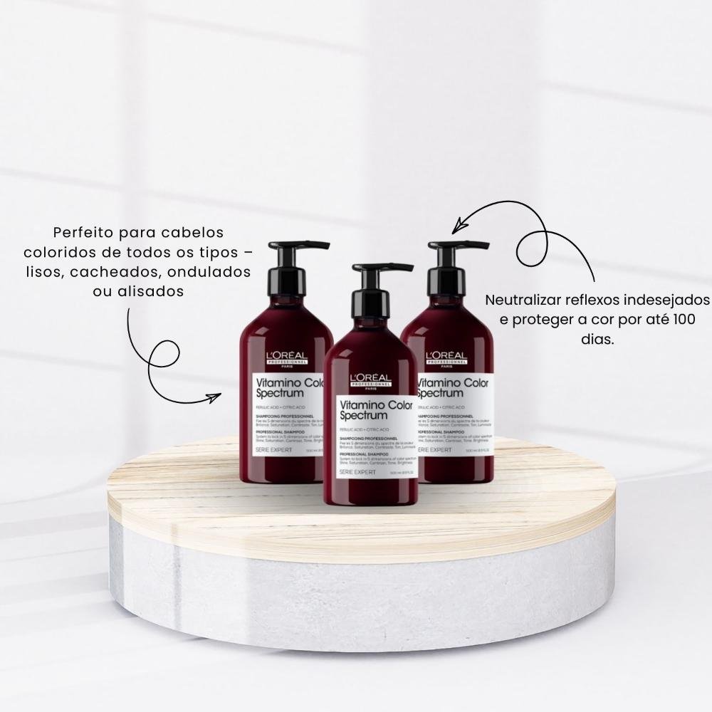 Kit Loreal Vitamino Color Spectrum 3 Shampoo 500 ml ÚNICO 2