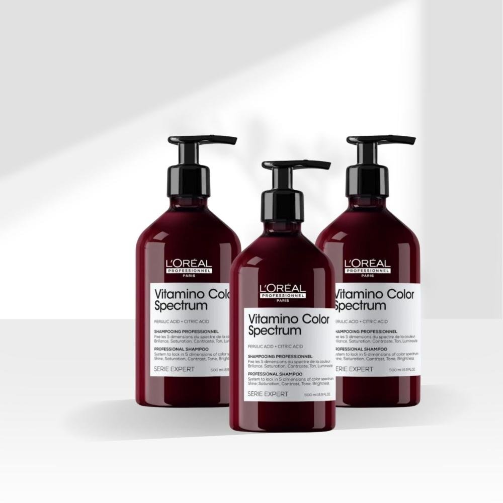 Kit Loreal Vitamino Color Spectrum 3 Shampoo 500 ml ÚNICO 3