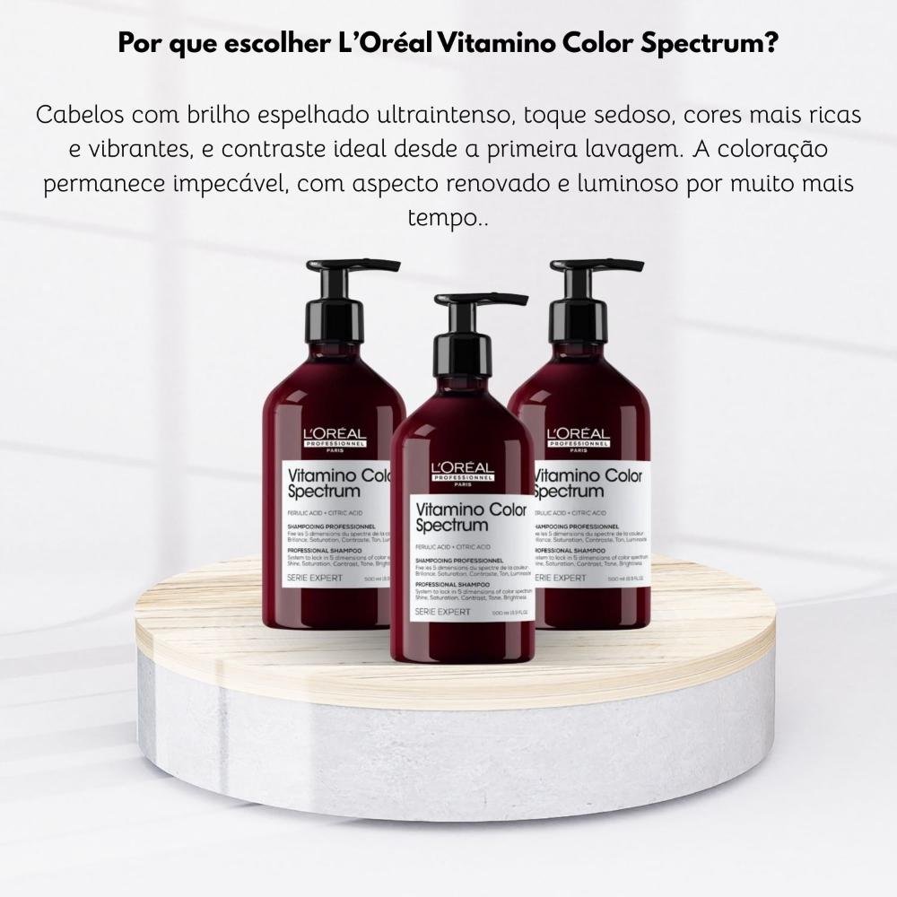 Kit Loreal Vitamino Color Spectrum 3 Shampoo 500 ml ÚNICO 5