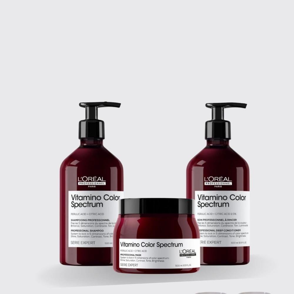 L'Oréal Vitamino Kit Shampoo Condicionador e Máscara  500ml ÚNICO 4