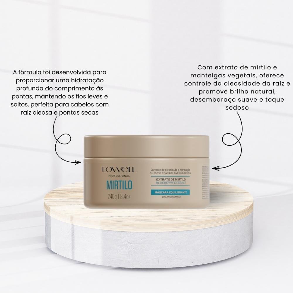 Lowell Professional Mirtilo Equilibrante Máscara 240ml 240ml 2